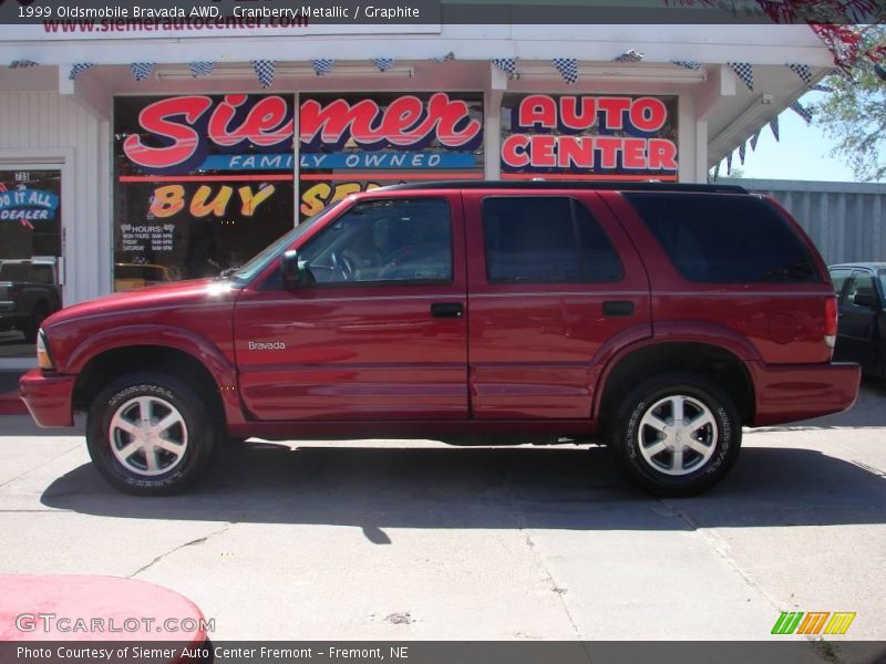 Cranberry Metallic / Graphite 1999 Oldsmobile Bravada AWD