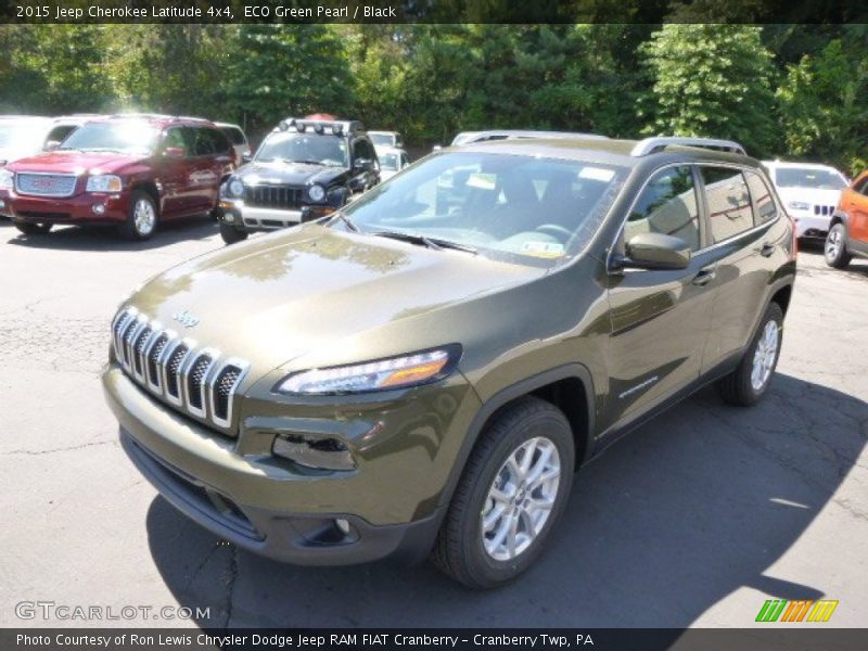ECO Green Pearl / Black 2015 Jeep Cherokee Latitude 4x4