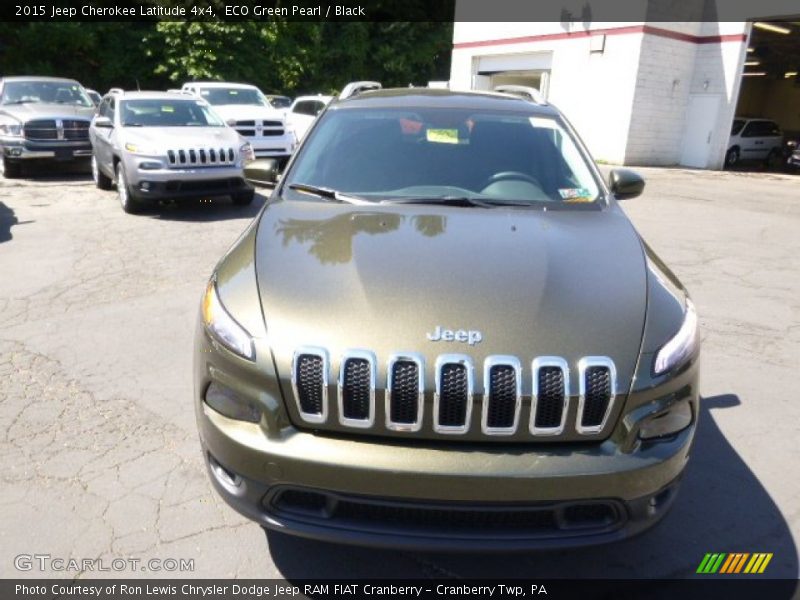 ECO Green Pearl / Black 2015 Jeep Cherokee Latitude 4x4