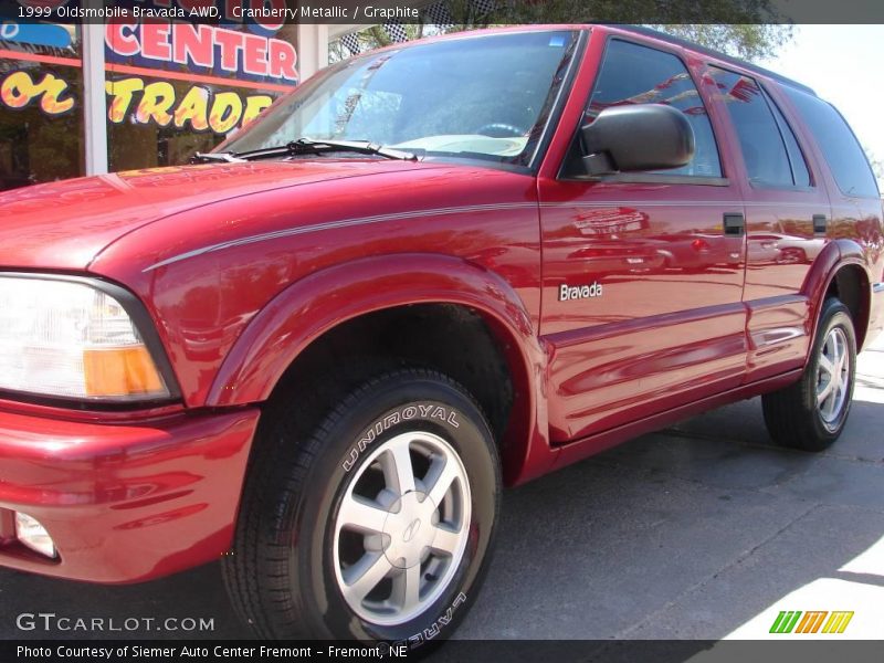 Cranberry Metallic / Graphite 1999 Oldsmobile Bravada AWD