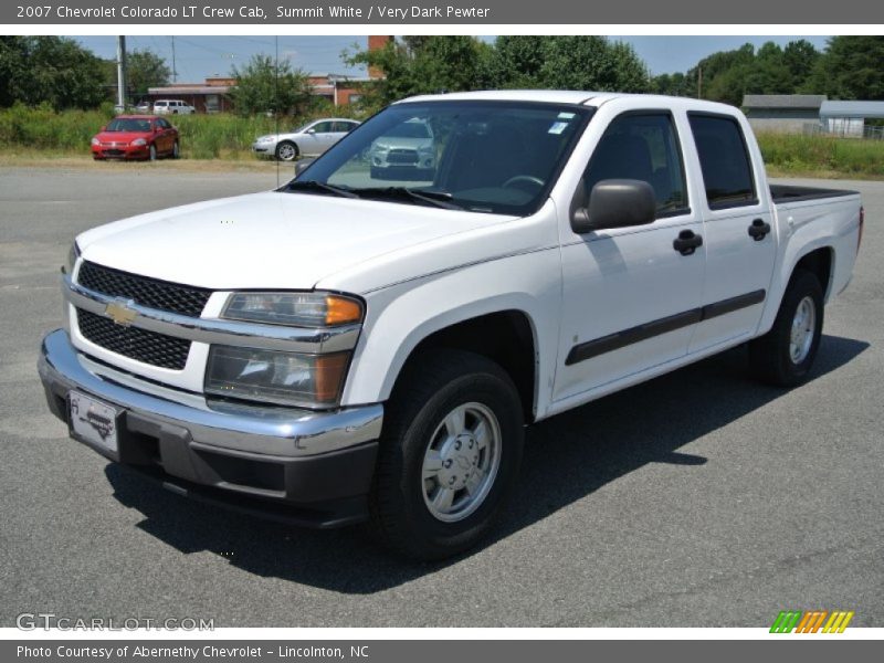 Summit White / Very Dark Pewter 2007 Chevrolet Colorado LT Crew Cab
