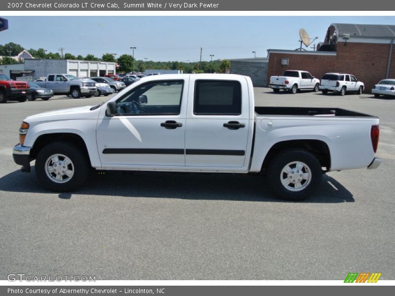 Summit White / Very Dark Pewter 2007 Chevrolet Colorado LT Crew Cab