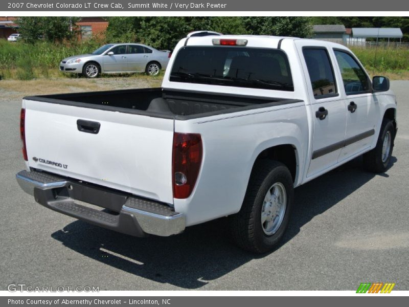 Summit White / Very Dark Pewter 2007 Chevrolet Colorado LT Crew Cab