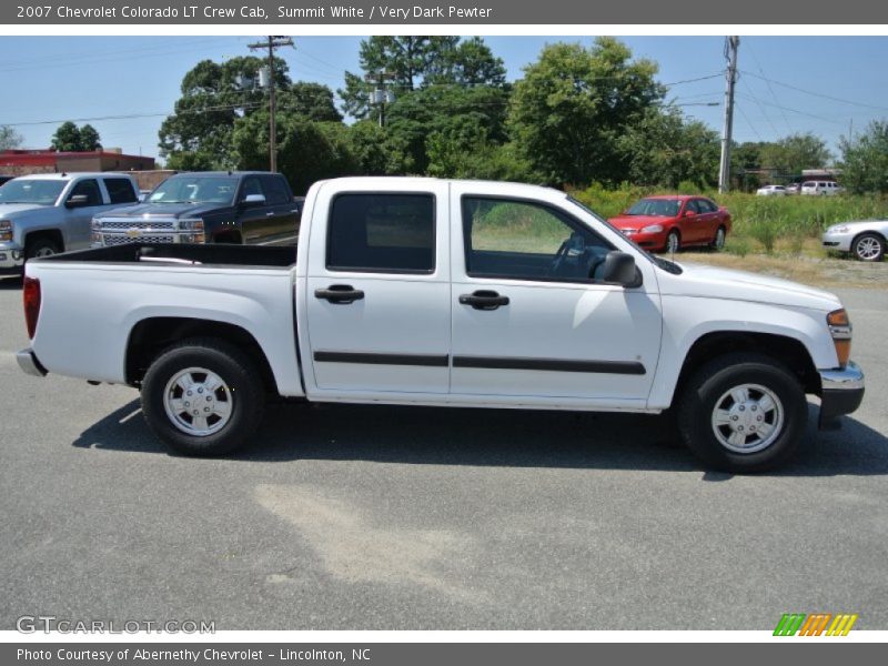 Summit White / Very Dark Pewter 2007 Chevrolet Colorado LT Crew Cab