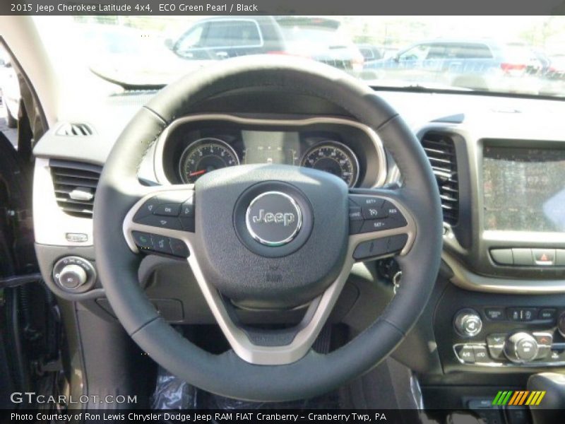 ECO Green Pearl / Black 2015 Jeep Cherokee Latitude 4x4