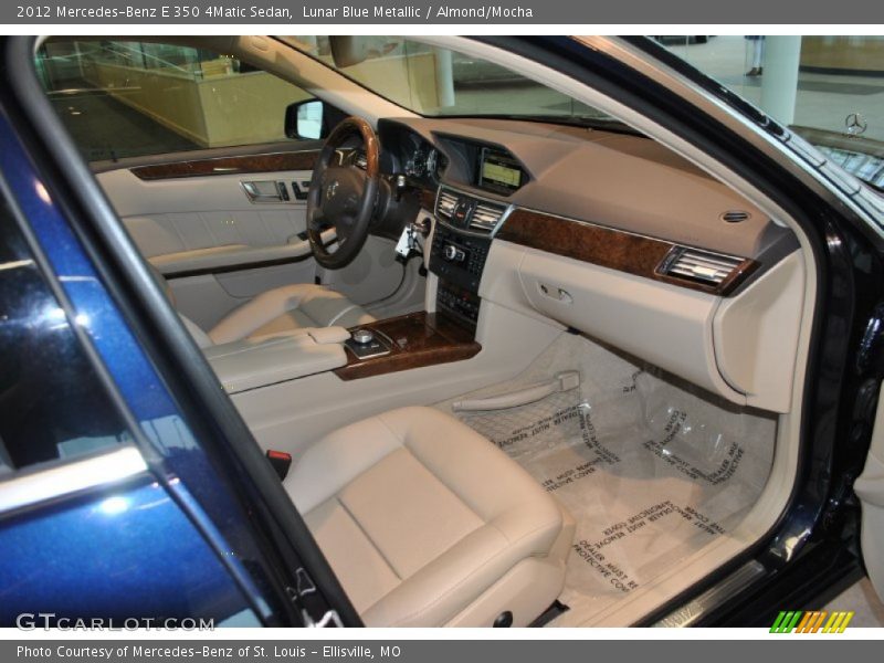 Lunar Blue Metallic / Almond/Mocha 2012 Mercedes-Benz E 350 4Matic Sedan