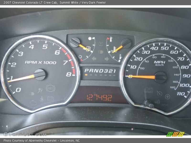 Summit White / Very Dark Pewter 2007 Chevrolet Colorado LT Crew Cab