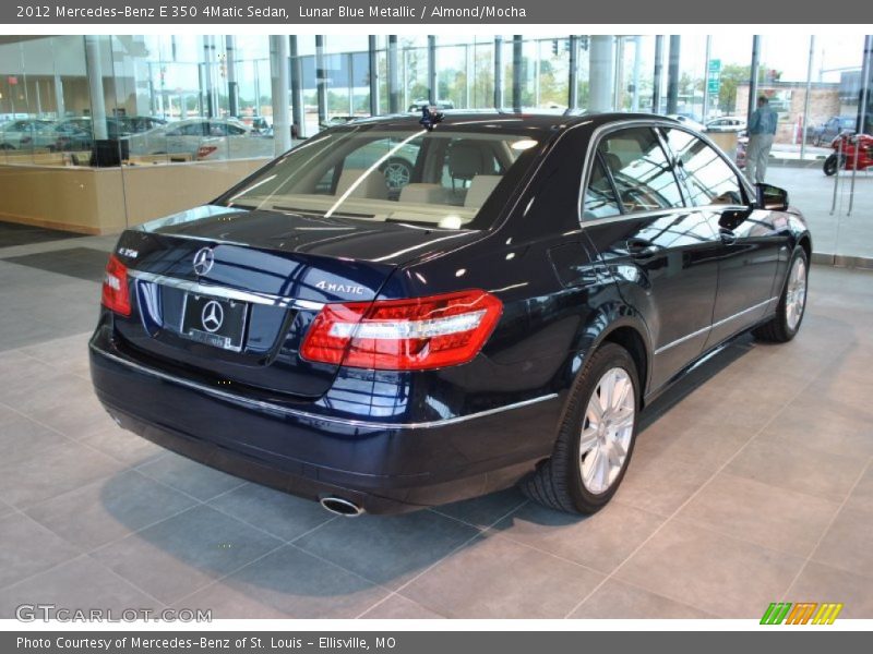 Lunar Blue Metallic / Almond/Mocha 2012 Mercedes-Benz E 350 4Matic Sedan