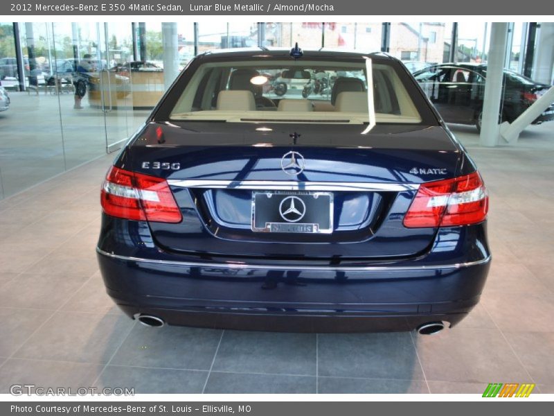 Lunar Blue Metallic / Almond/Mocha 2012 Mercedes-Benz E 350 4Matic Sedan