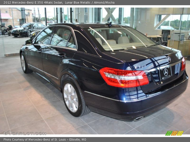 Lunar Blue Metallic / Almond/Mocha 2012 Mercedes-Benz E 350 4Matic Sedan