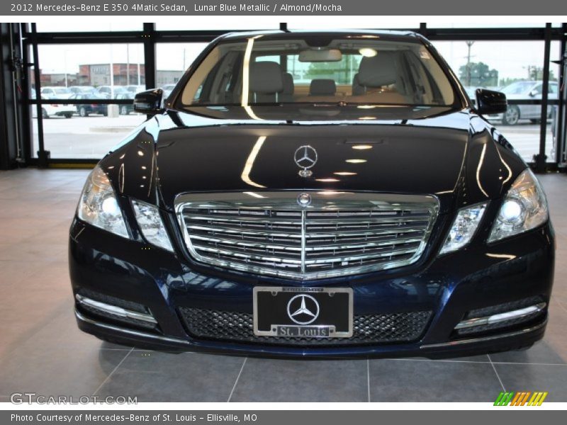 Lunar Blue Metallic / Almond/Mocha 2012 Mercedes-Benz E 350 4Matic Sedan