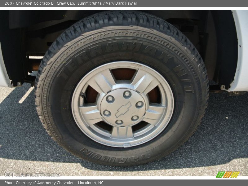 Summit White / Very Dark Pewter 2007 Chevrolet Colorado LT Crew Cab