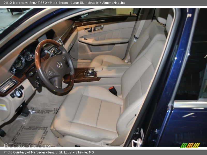 Lunar Blue Metallic / Almond/Mocha 2012 Mercedes-Benz E 350 4Matic Sedan