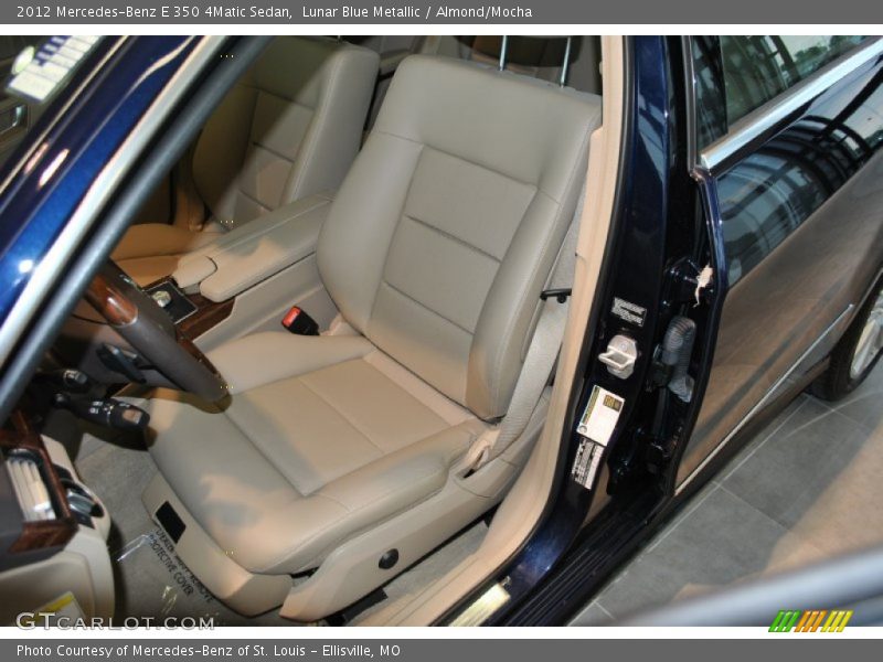 Lunar Blue Metallic / Almond/Mocha 2012 Mercedes-Benz E 350 4Matic Sedan