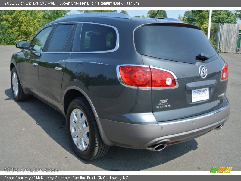 Cyber Gray Metallic / Titanium/Dark Titanium 2011 Buick Enclave CXL AWD