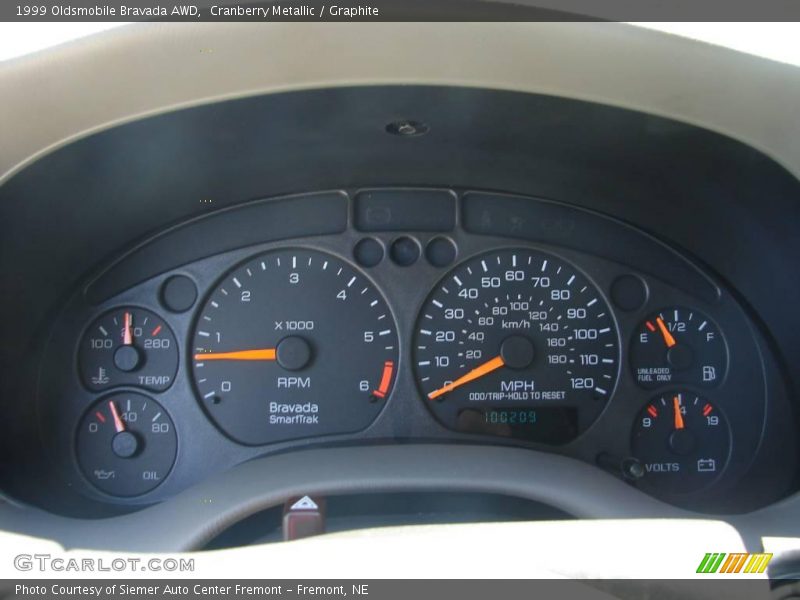 Cranberry Metallic / Graphite 1999 Oldsmobile Bravada AWD