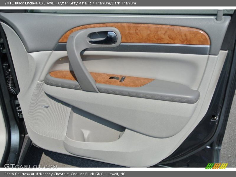 Cyber Gray Metallic / Titanium/Dark Titanium 2011 Buick Enclave CXL AWD