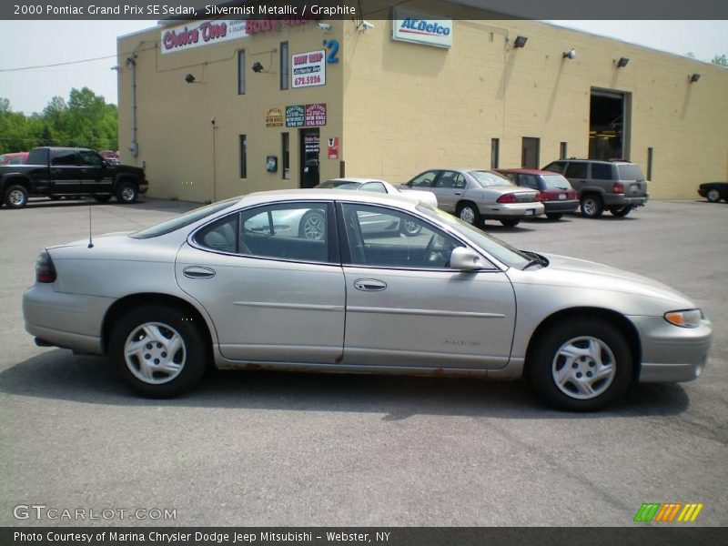 Silvermist Metallic / Graphite 2000 Pontiac Grand Prix SE Sedan