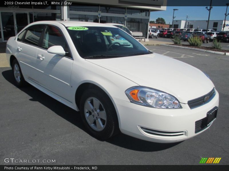 White / Gray 2009 Chevrolet Impala LT