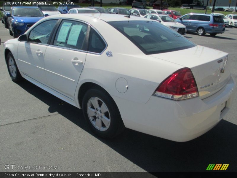 White / Gray 2009 Chevrolet Impala LT