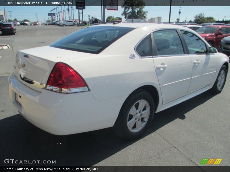 White / Gray 2009 Chevrolet Impala LT