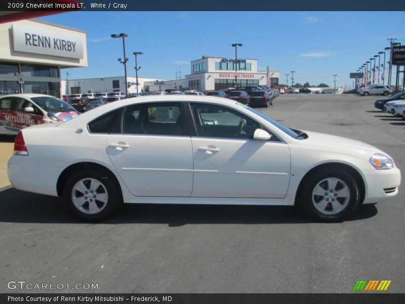 White / Gray 2009 Chevrolet Impala LT
