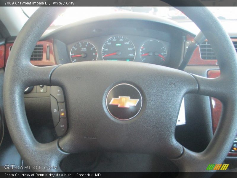 White / Gray 2009 Chevrolet Impala LT