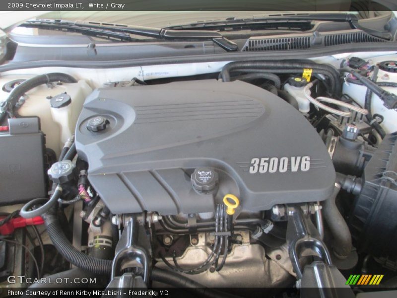 White / Gray 2009 Chevrolet Impala LT