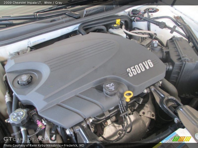 White / Gray 2009 Chevrolet Impala LT