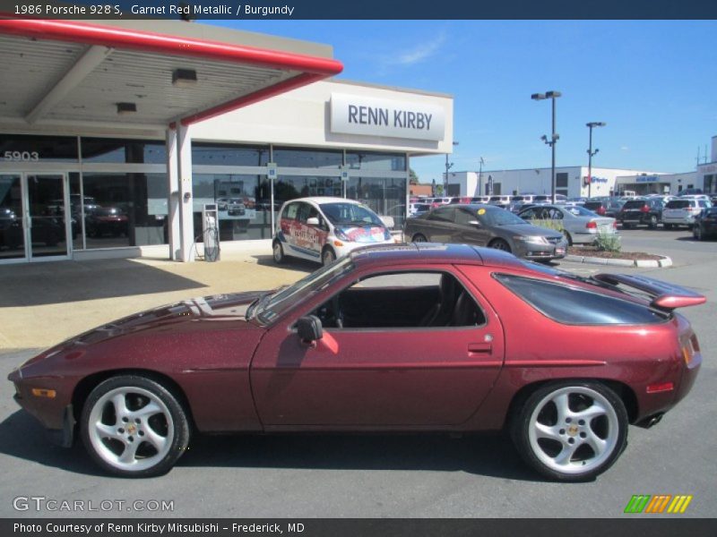 Garnet Red Metallic / Burgundy 1986 Porsche 928 S