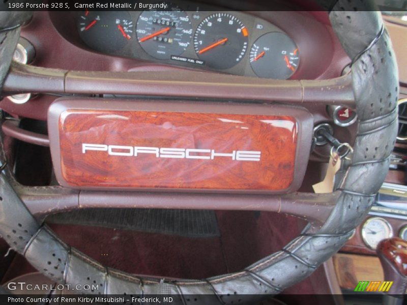 Garnet Red Metallic / Burgundy 1986 Porsche 928 S