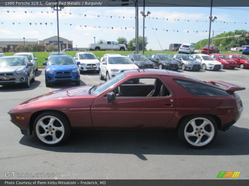 Garnet Red Metallic / Burgundy 1986 Porsche 928 S