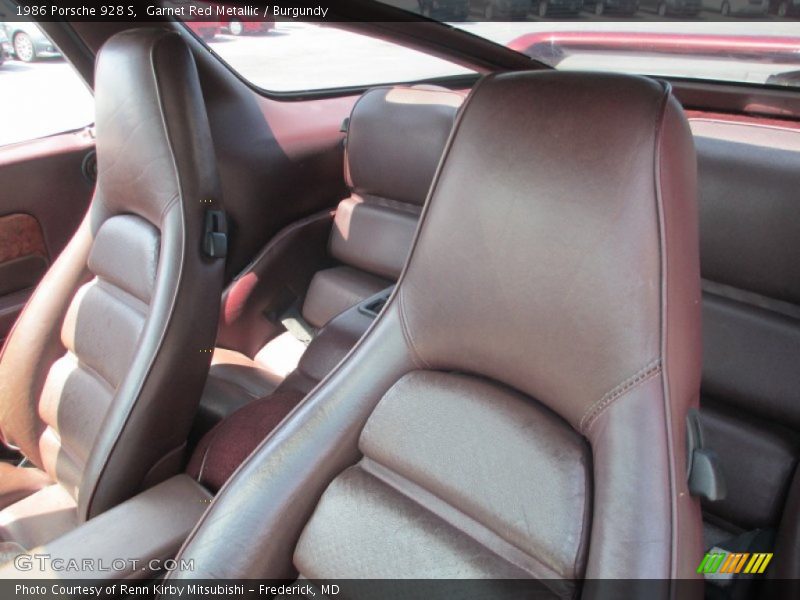 Garnet Red Metallic / Burgundy 1986 Porsche 928 S