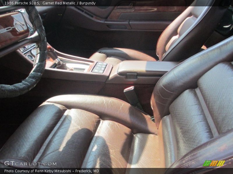 Garnet Red Metallic / Burgundy 1986 Porsche 928 S