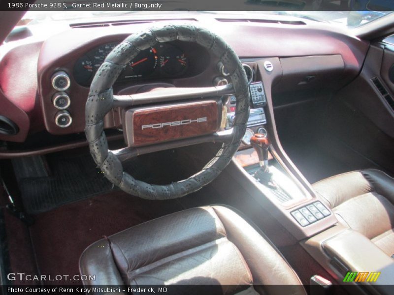 Garnet Red Metallic / Burgundy 1986 Porsche 928 S