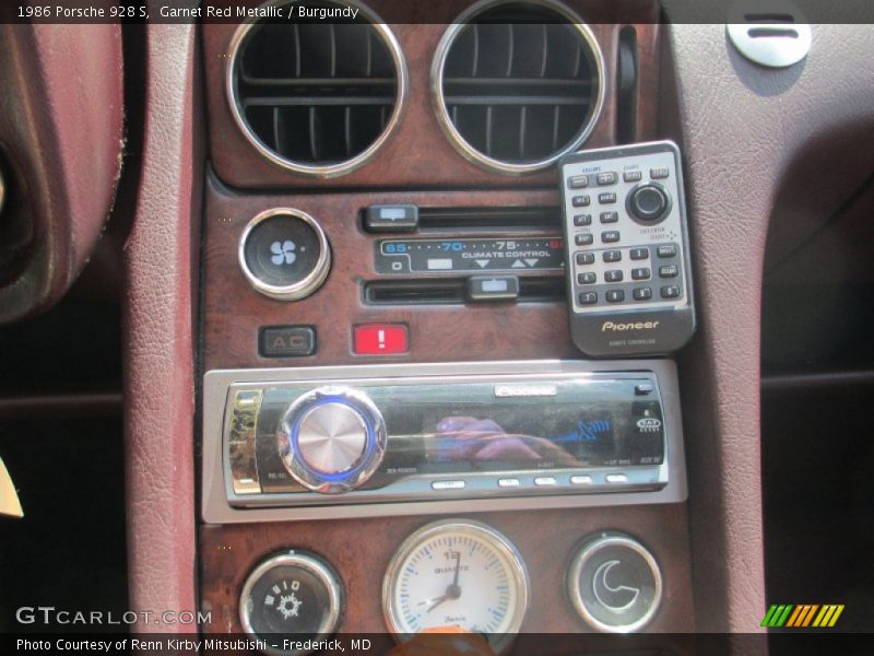 Garnet Red Metallic / Burgundy 1986 Porsche 928 S