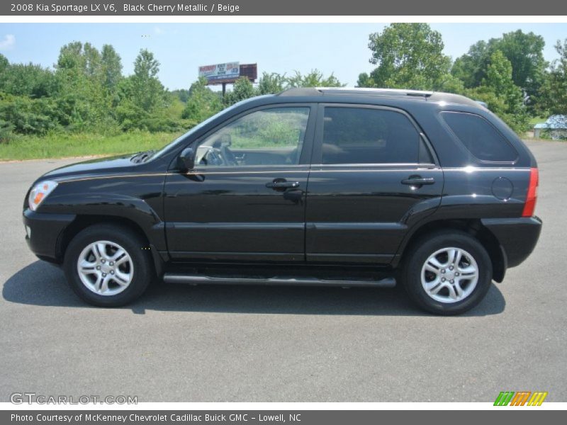 Black Cherry Metallic / Beige 2008 Kia Sportage LX V6