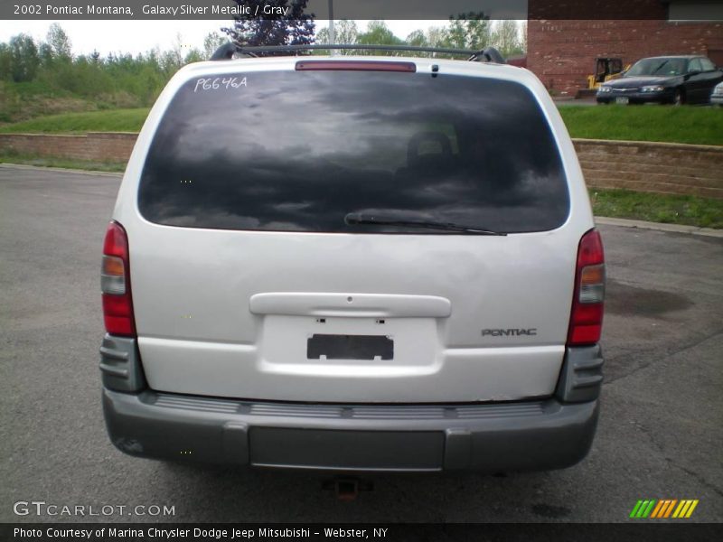 Galaxy Silver Metallic / Gray 2002 Pontiac Montana