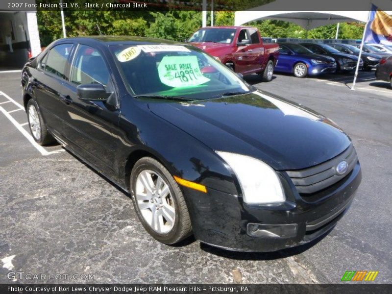 Black / Charcoal Black 2007 Ford Fusion SEL V6