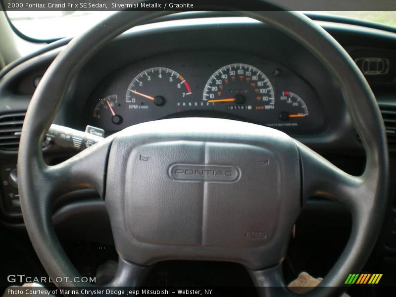 Silvermist Metallic / Graphite 2000 Pontiac Grand Prix SE Sedan