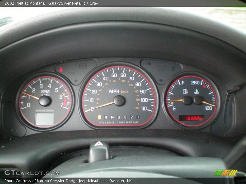 Galaxy Silver Metallic / Gray 2002 Pontiac Montana