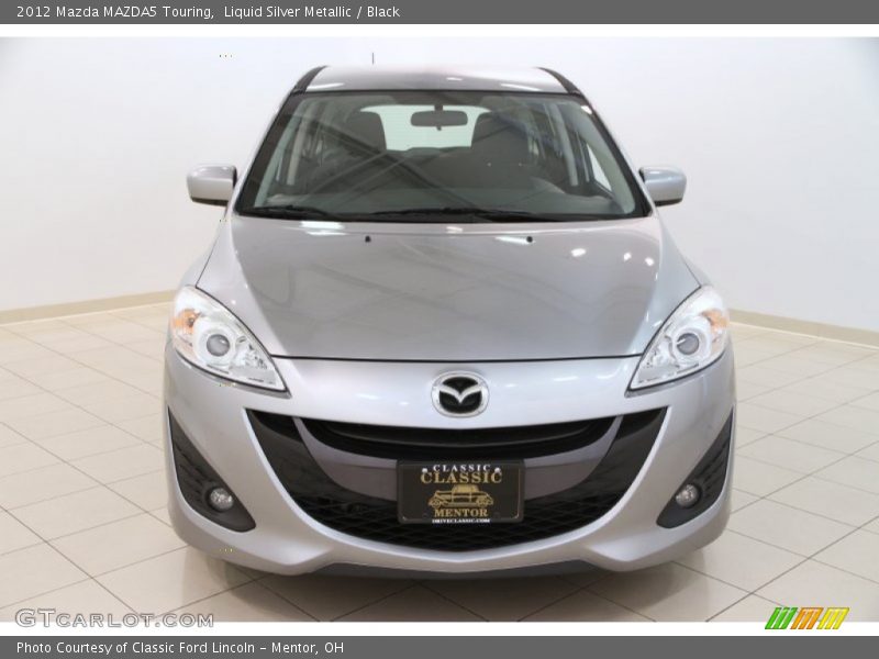 Liquid Silver Metallic / Black 2012 Mazda MAZDA5 Touring