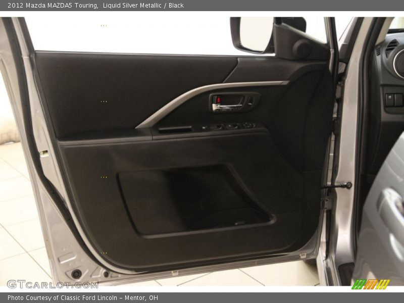 Liquid Silver Metallic / Black 2012 Mazda MAZDA5 Touring