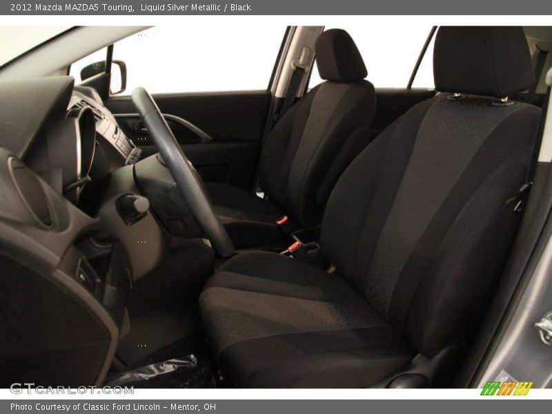 Liquid Silver Metallic / Black 2012 Mazda MAZDA5 Touring
