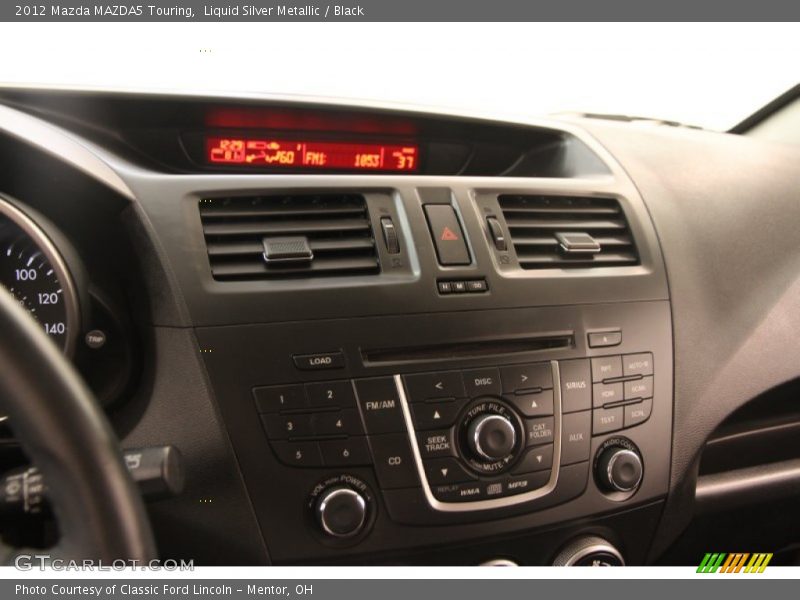 Liquid Silver Metallic / Black 2012 Mazda MAZDA5 Touring