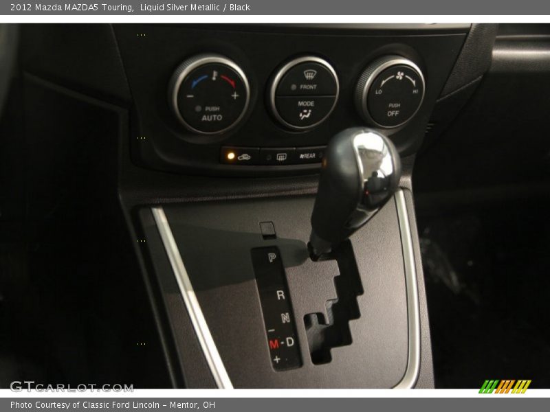 Liquid Silver Metallic / Black 2012 Mazda MAZDA5 Touring
