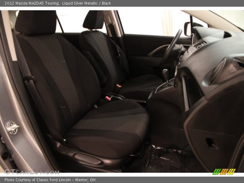 Liquid Silver Metallic / Black 2012 Mazda MAZDA5 Touring