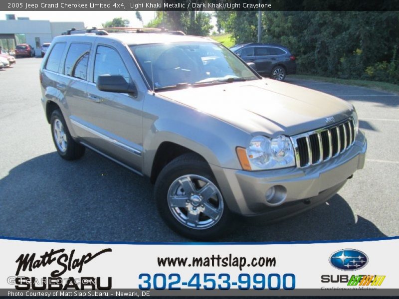 Light Khaki Metallic / Dark Khaki/Light Graystone 2005 Jeep Grand Cherokee Limited 4x4