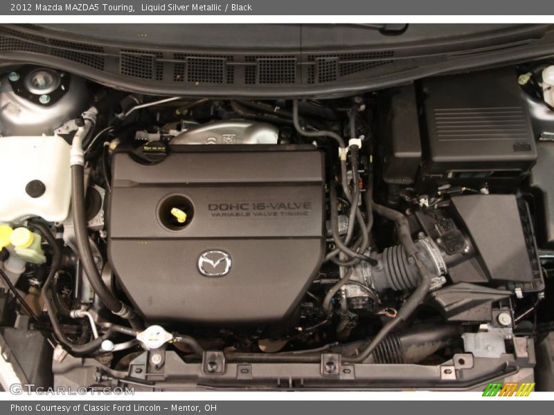 Liquid Silver Metallic / Black 2012 Mazda MAZDA5 Touring