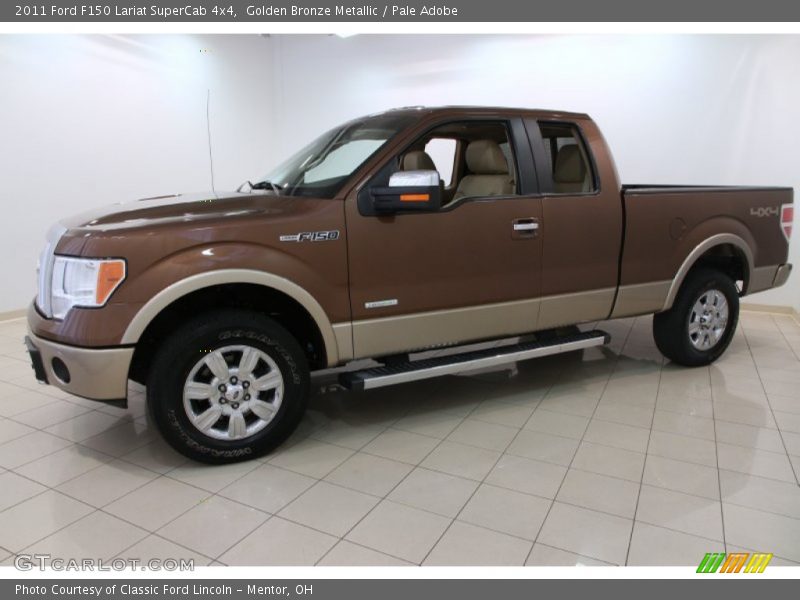 Golden Bronze Metallic / Pale Adobe 2011 Ford F150 Lariat SuperCab 4x4